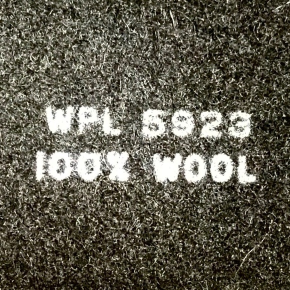 Vintage 80s Jet Black Bowler Style Hat with Flirty Ruffled Bow - Picture 3 of 3